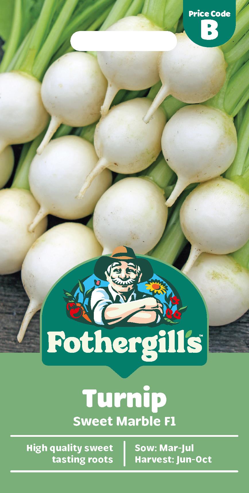 Fothergills Turnip Sweet Marble F1 Seeds