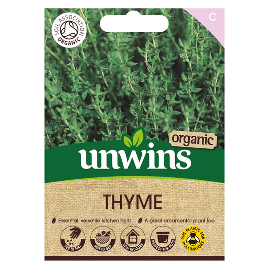 Unwins Herb Organic Thyme - 500 Seeds