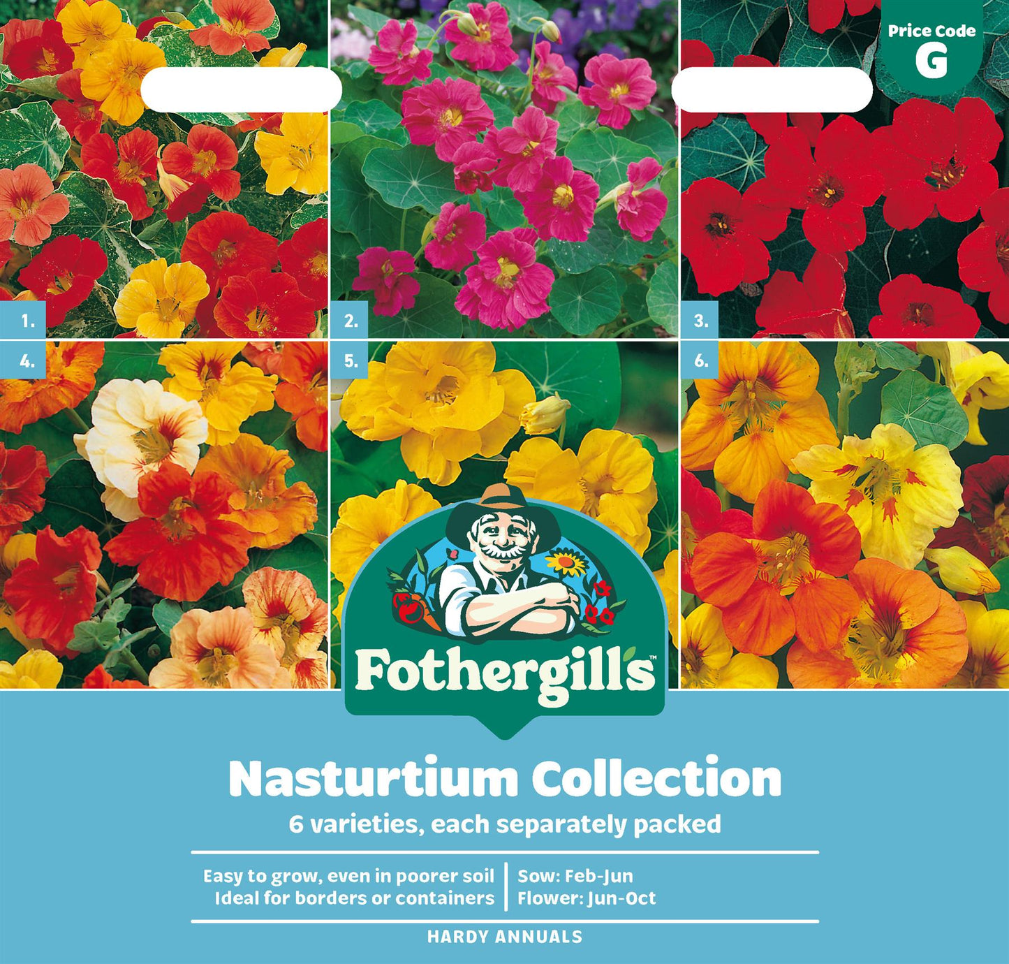Fothergills Nasturtium Collection Seeds