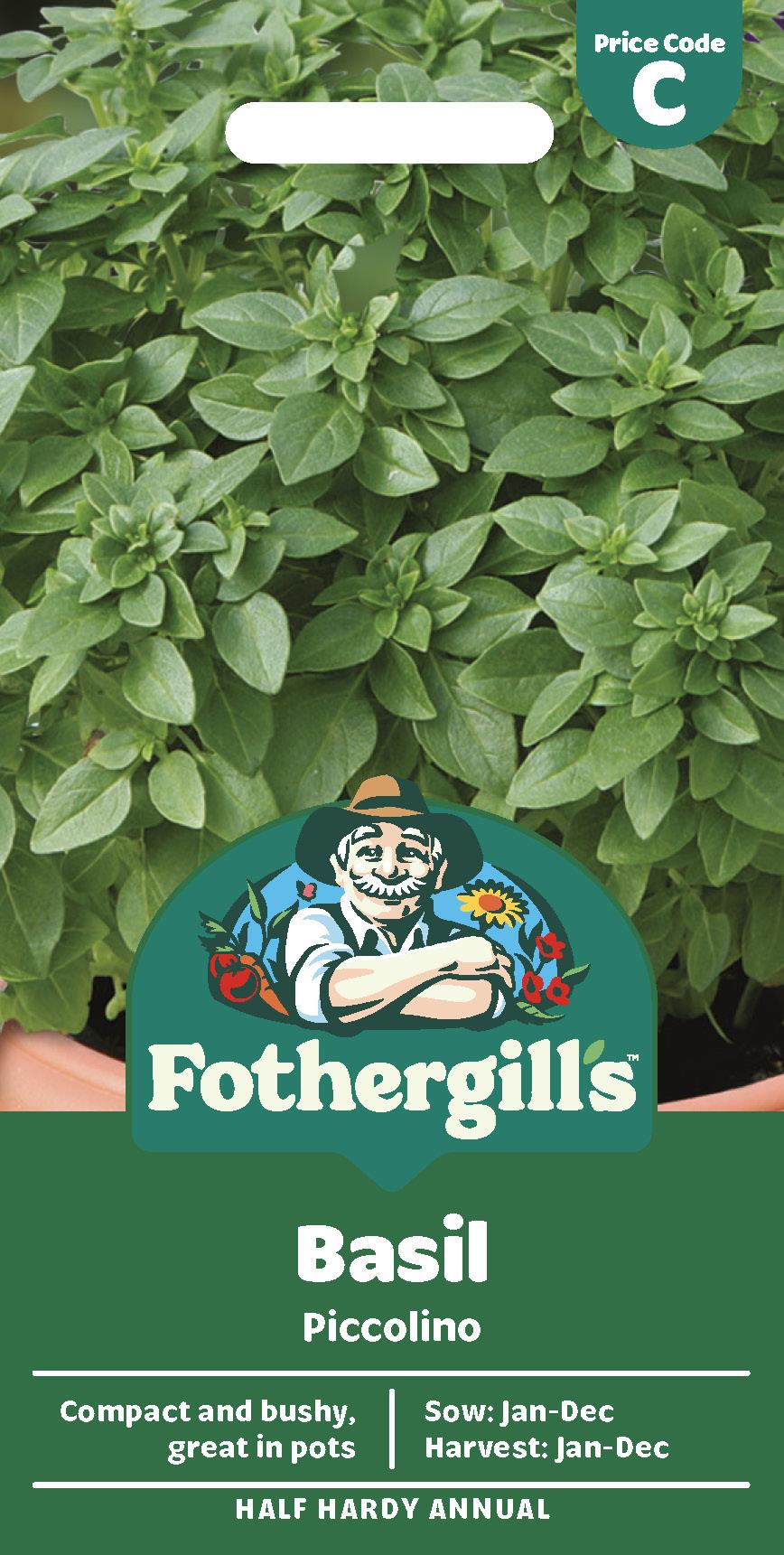 Fothergills Herb Basil Piccolino Seeds