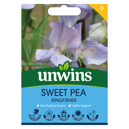 Unwins Flower Sweet Pea Kingfisher - 21 Seeds