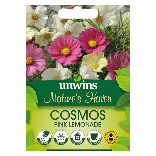 Unwins Flower Cosmos Pink Lemonade - 40 Seeds