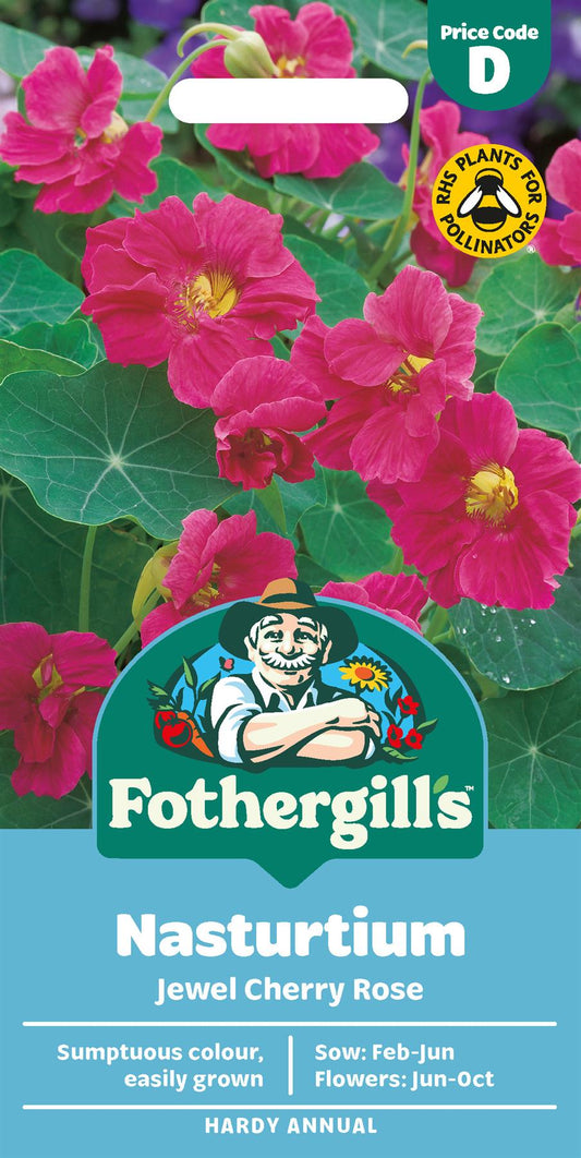 Fothergills Nasturtium Jewel Cherry Rose Seeds