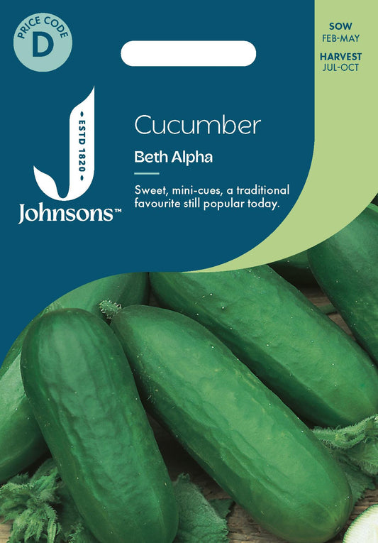 Johnsons - Cucumber Beth Alpha - 40 Seeds
