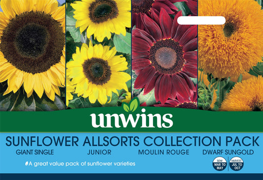 Unwins Sunflower Allsorts Collection Pack Seeds