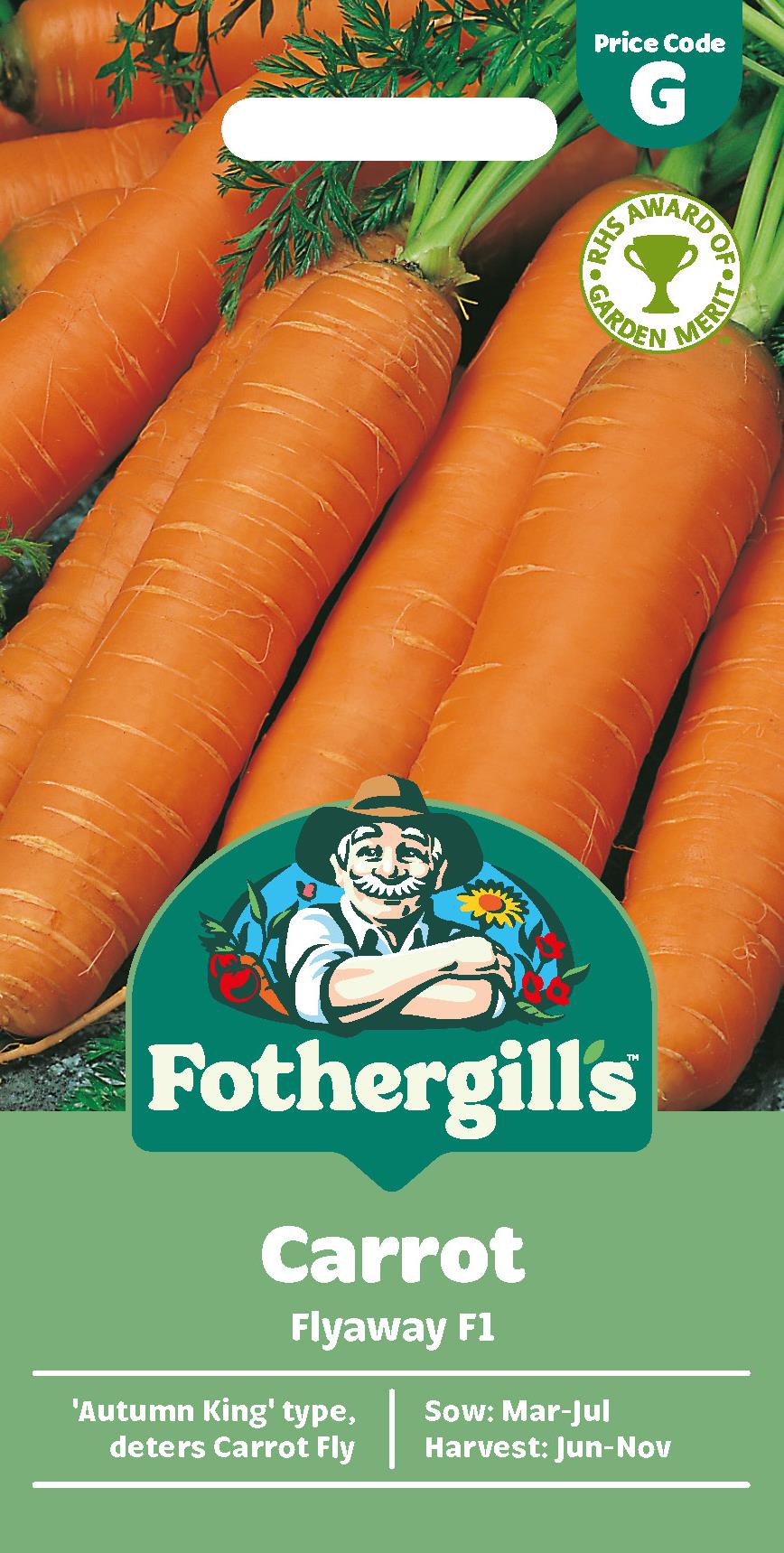 Fothergills Carrot Flyaway F1 Seeds