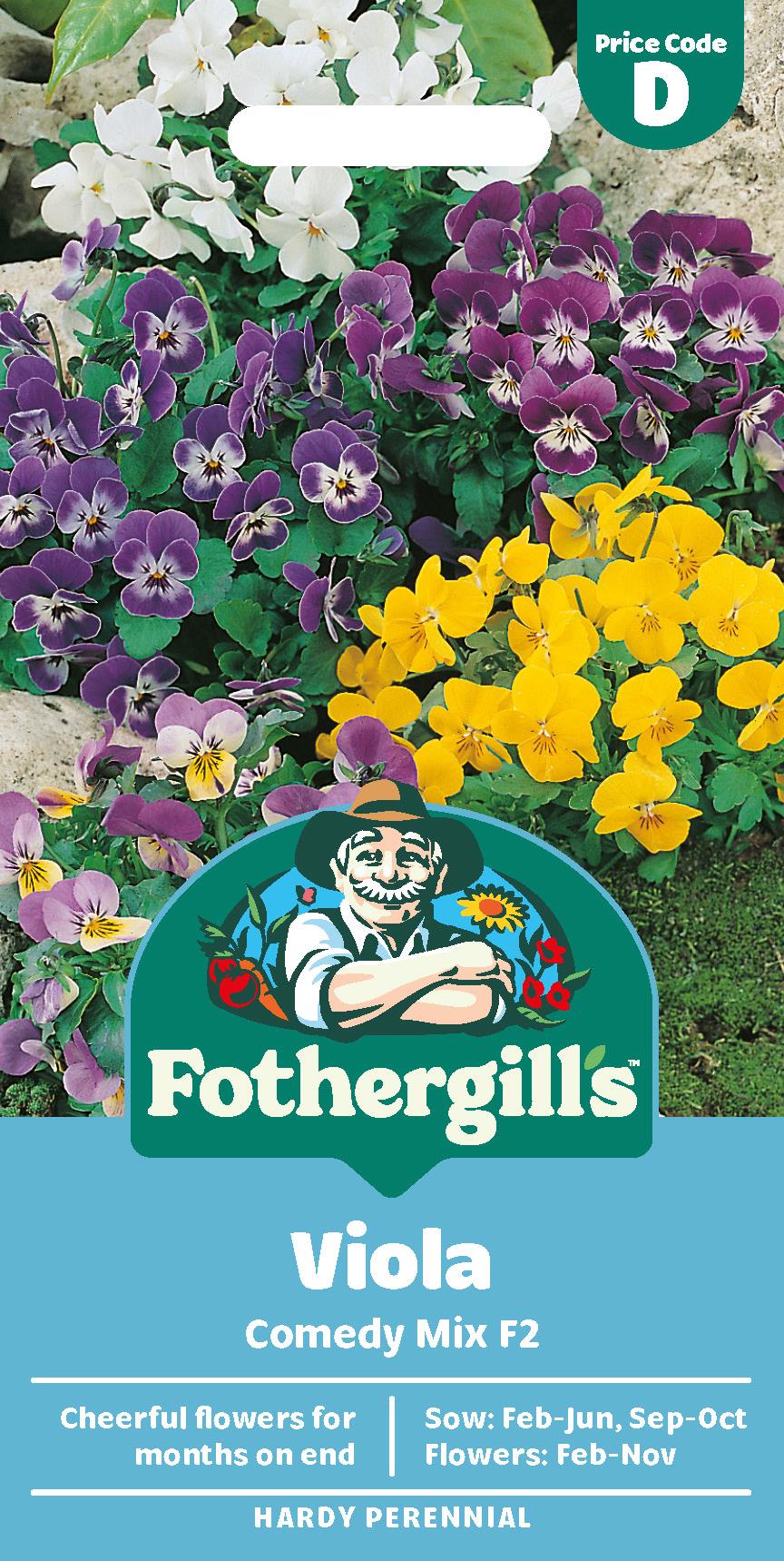 Fothergills Viola Comedy Mix F2 Seeds