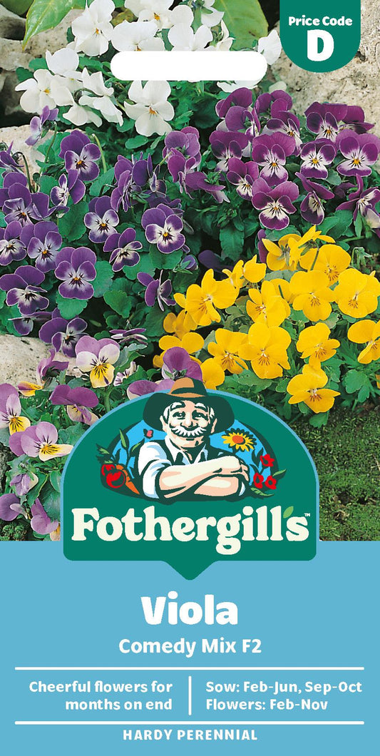 Fothergills Viola Comedy Mix F2 Seeds