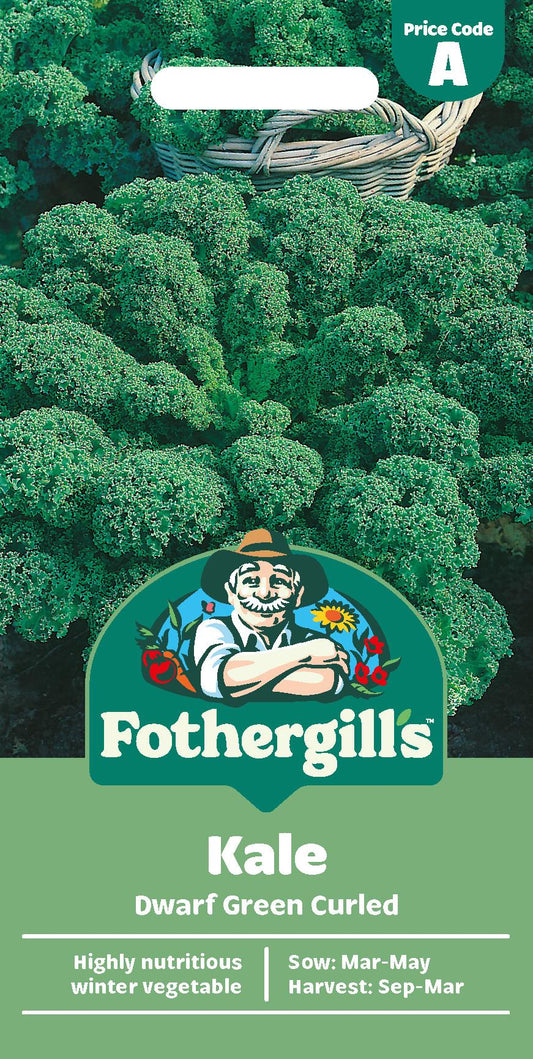 Fothergills Kale Dwarf Green Curled Seeds