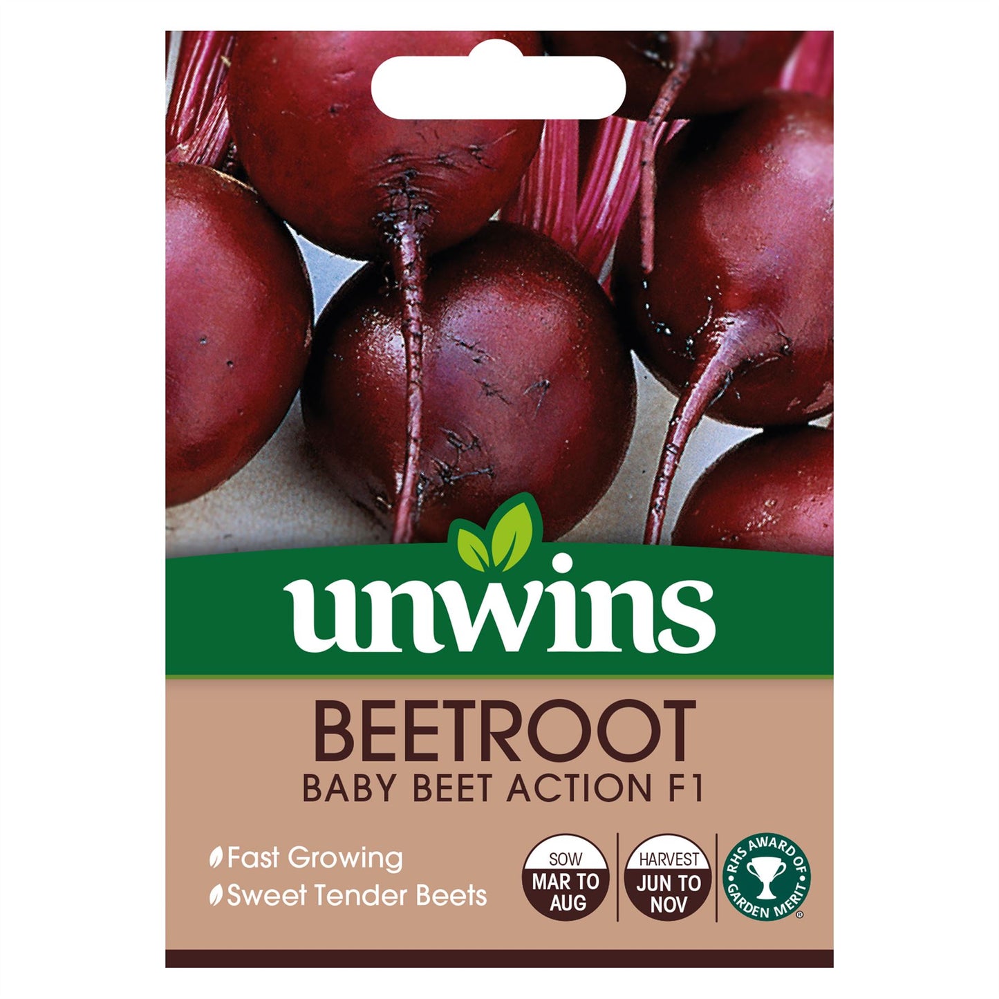 Unwins - Vegetable - Beetroot (Round) Baby Beet Action F1 Seeds