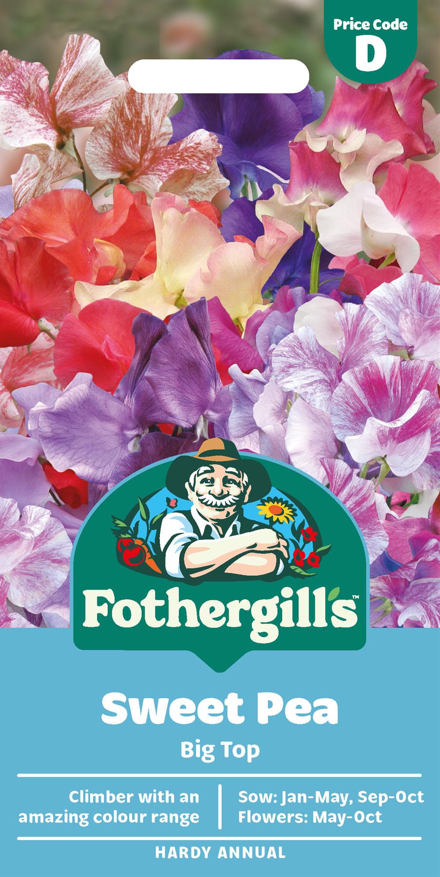 Fothergills Sweet Pea Big Top Seeds