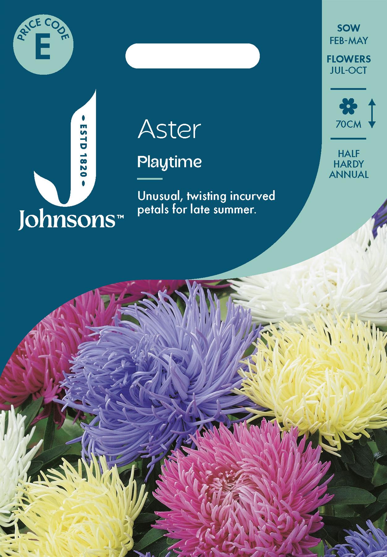 Johnsons - Aster Playtime - 150 Seeds