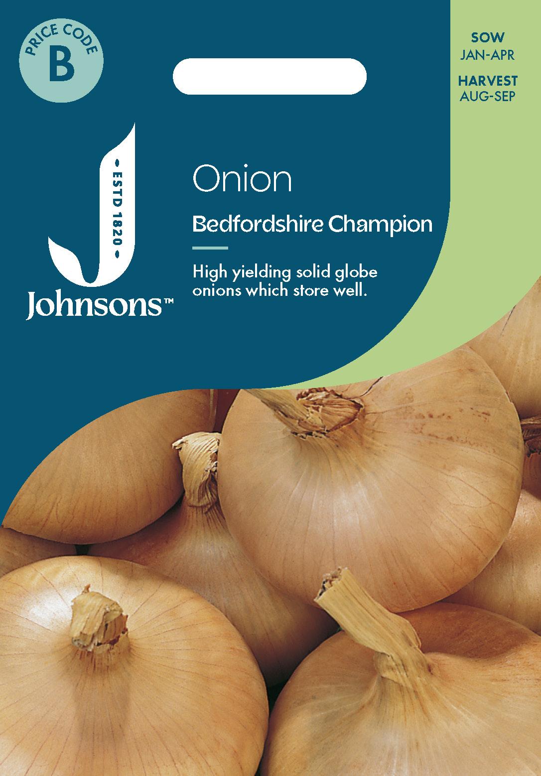 Johnsons - Onion Bedfordshire Champion - 350 Seeds