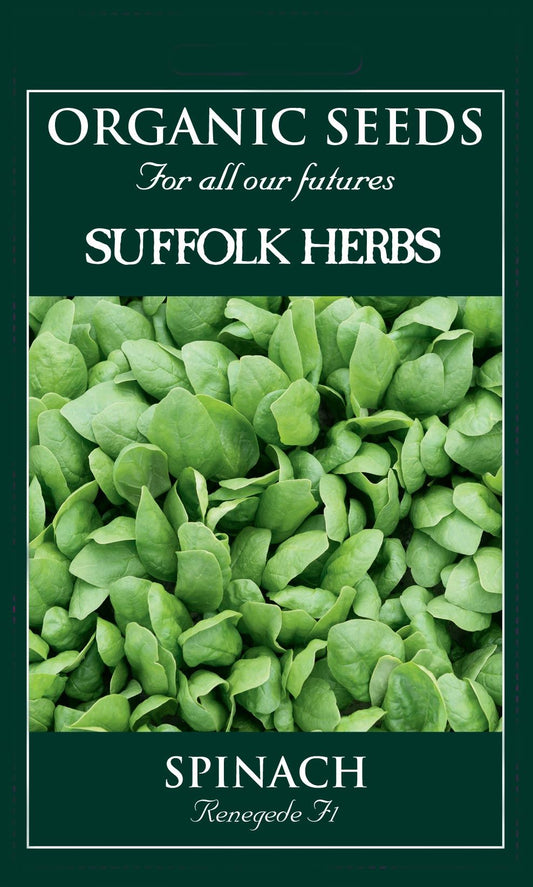 Suffolk Herbs - Organic - Spinach Renegade F1