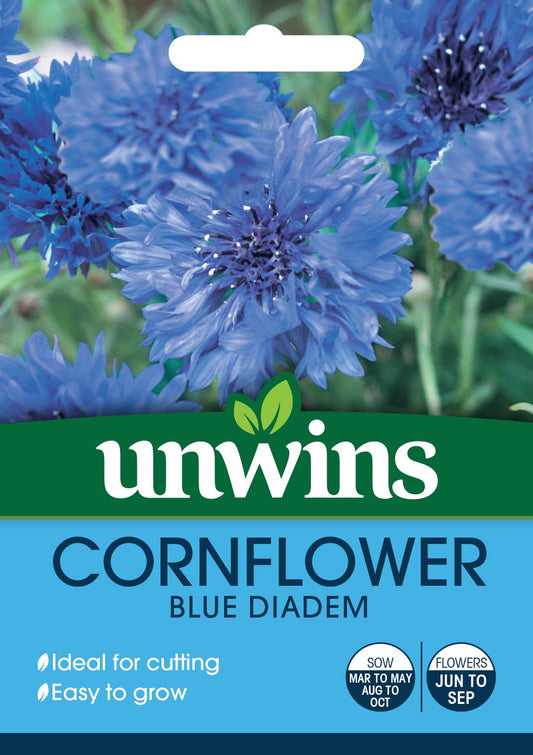 Unwins Cornflower Blue Diadem 200 Seeds