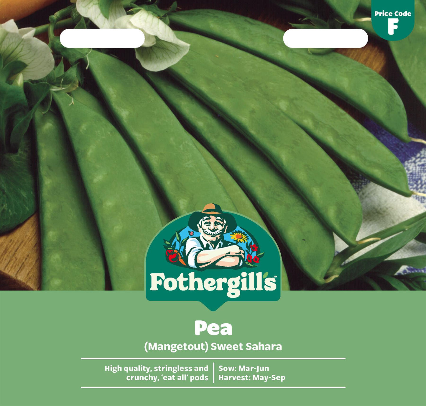 Fothergills Pea (Mangetout) Sweet Sahara Seeds