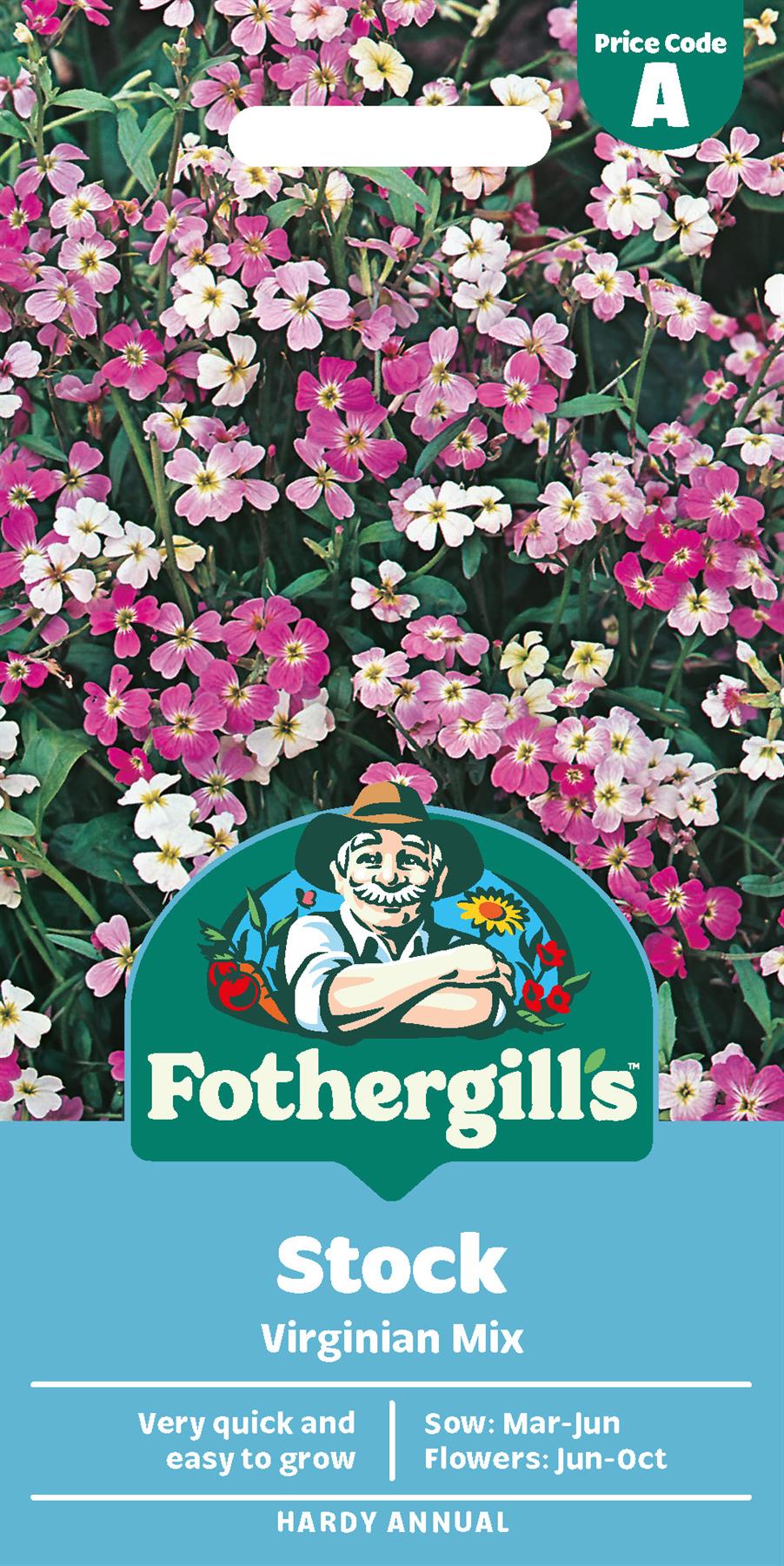 Fothergills Stock Virginian Mix Seeds