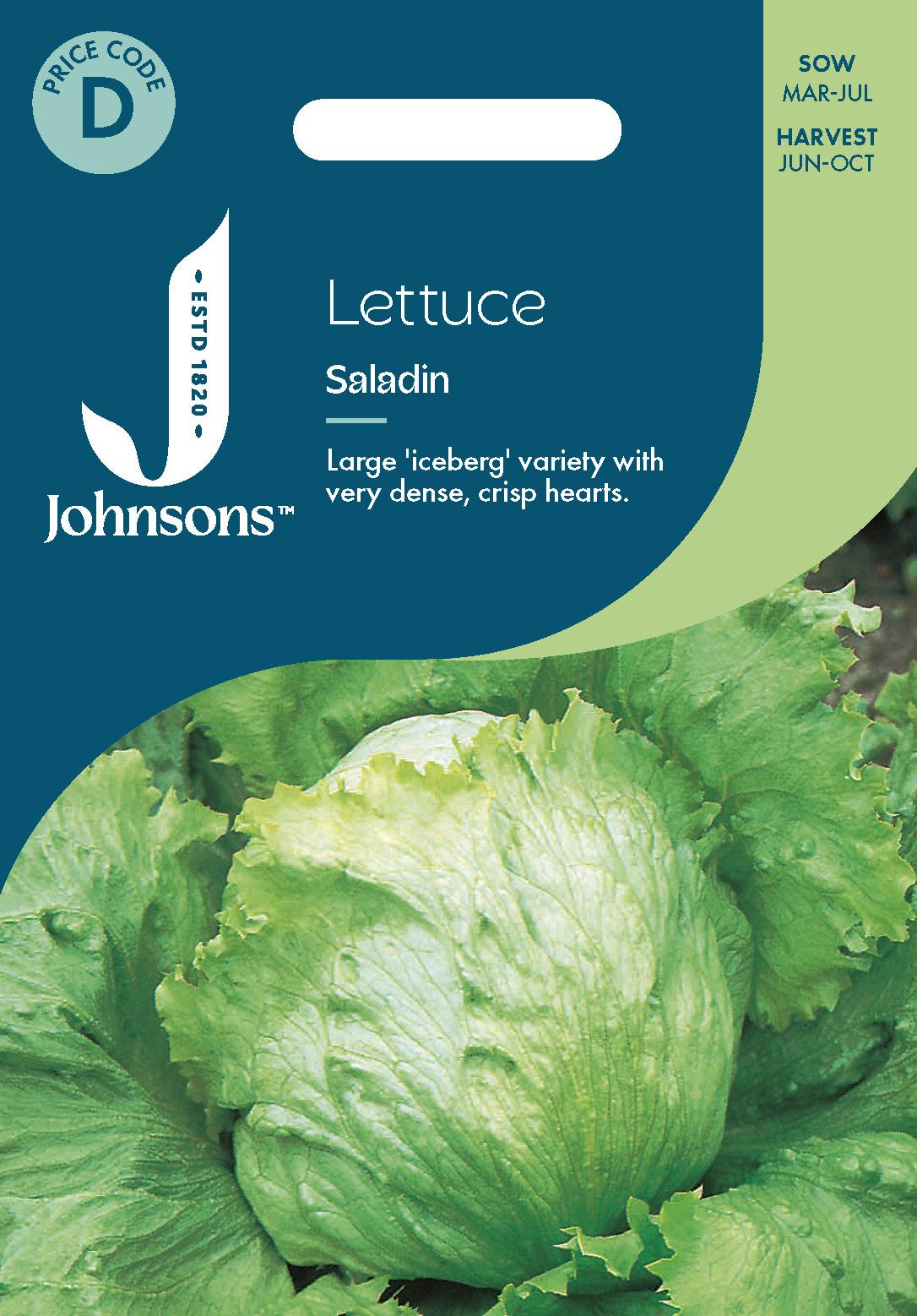 Johnsons - Lettuce Saladin - 750 Seeds
