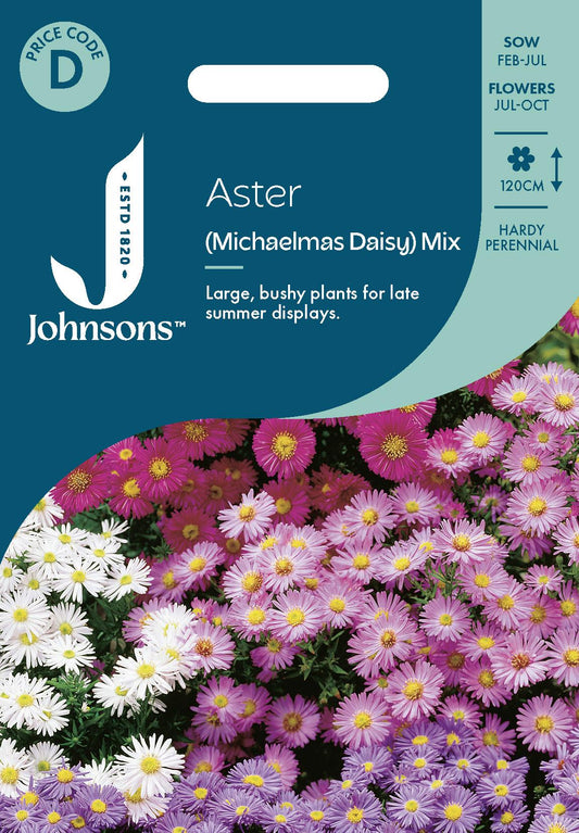 Johnsons - Aster (michaelmas Daisy) Mix - 200 Seeds