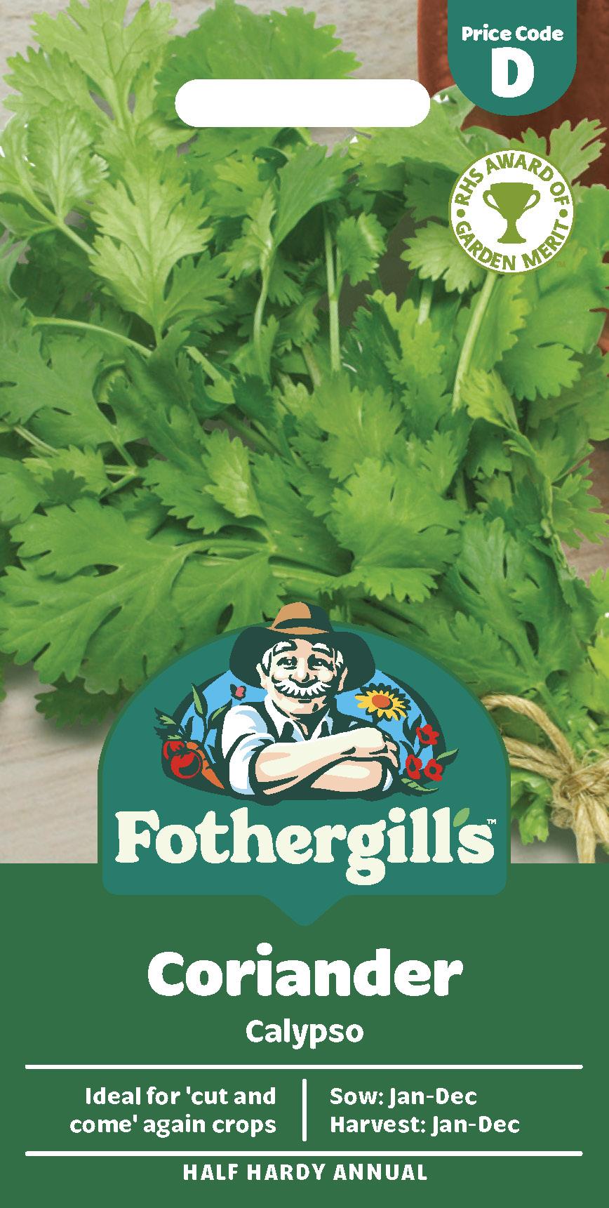 Fothergills Herb Coriander Calypso Seeds