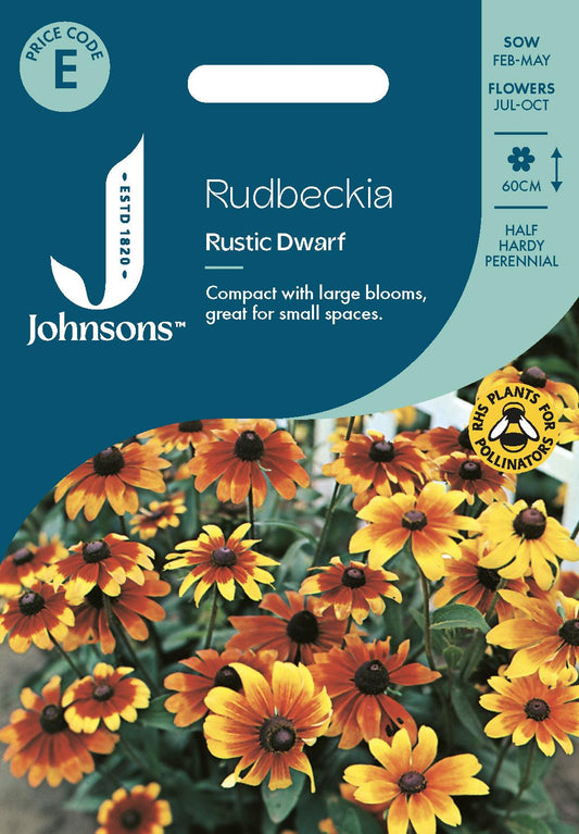 Johnsons - Rudbeckia Rustic Dwarf - 500 Seeds