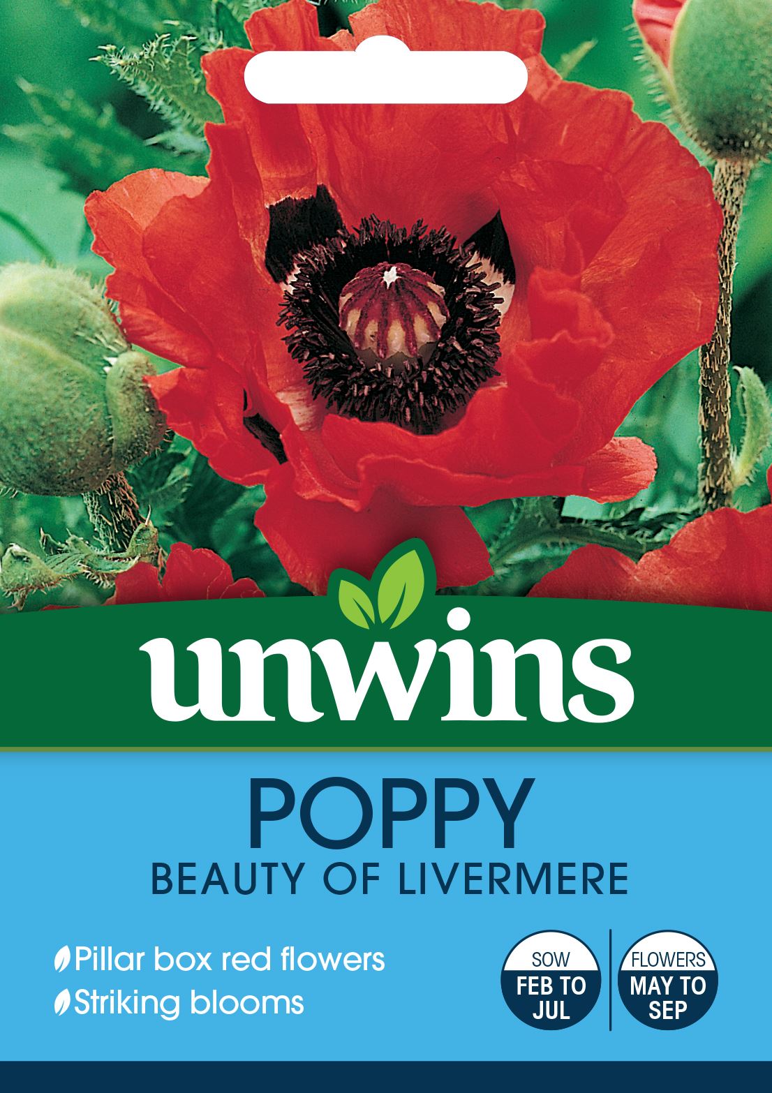 Unwins Poppy Beauty of Livermere 100 Seeds
