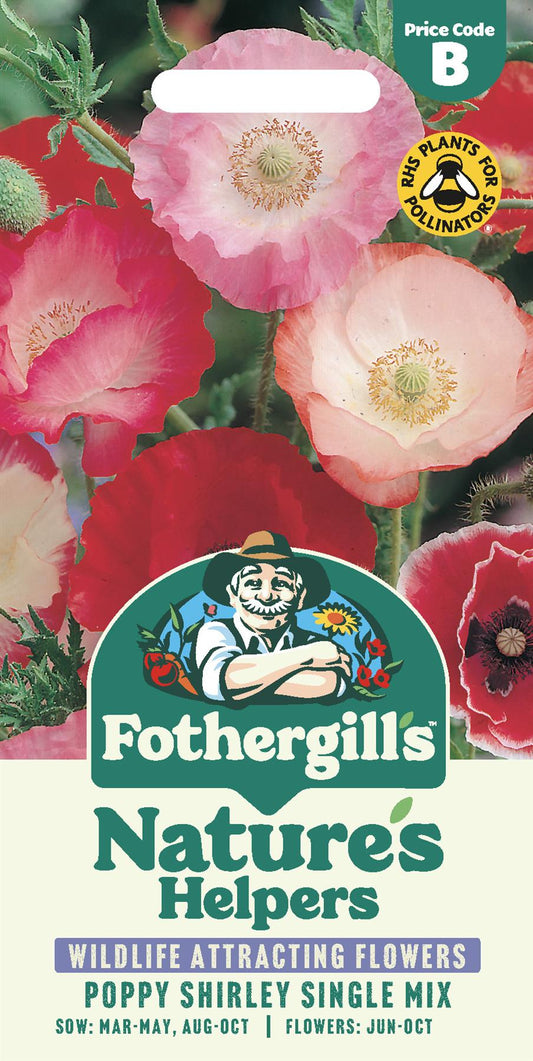 Fothergills Nature Haven-Poppy Shirley Single Mix Seeds