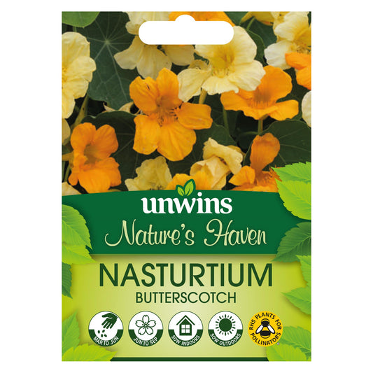 Unwins Flower Nasturtium Butterscotch - 30 Seeds