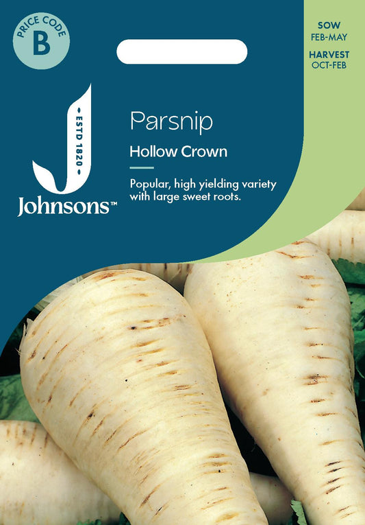 Johnsons - Parsnip Hollow Crown - 500 Seeds