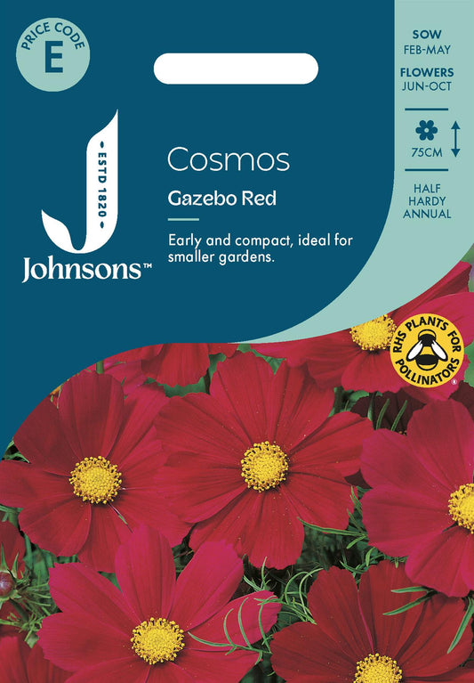 Johnsons - Cosmos Gazebo Red - 75 Seeds