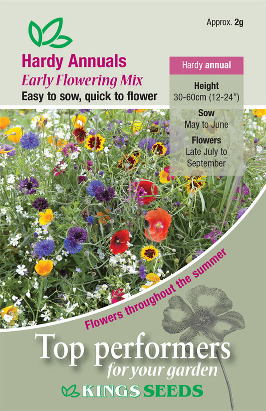 Kings Seeds Hardy Annuals Earlying Mix Seeds