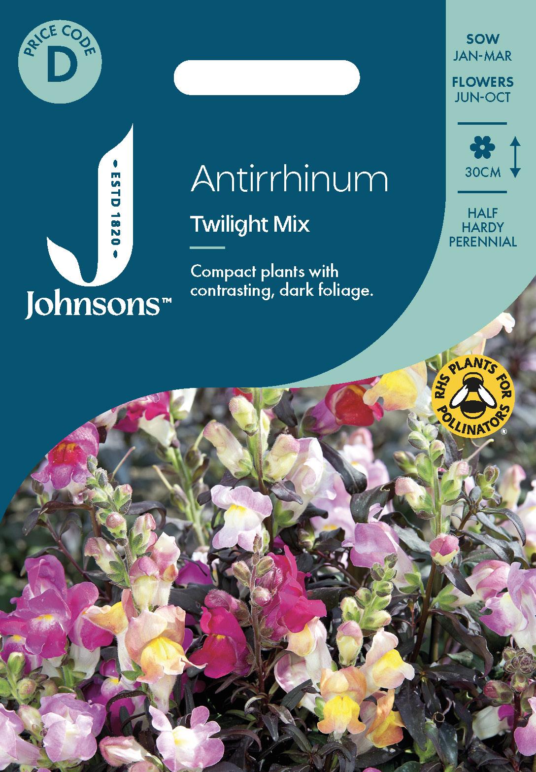 Johnsons - Antirrhinum Twilight Mix - 750 Seeds