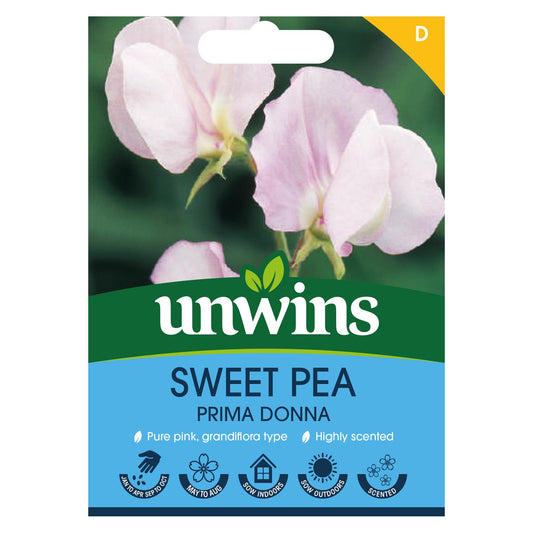 Unwins Flower Sweet Pea Prima Donna - 21 Seeds