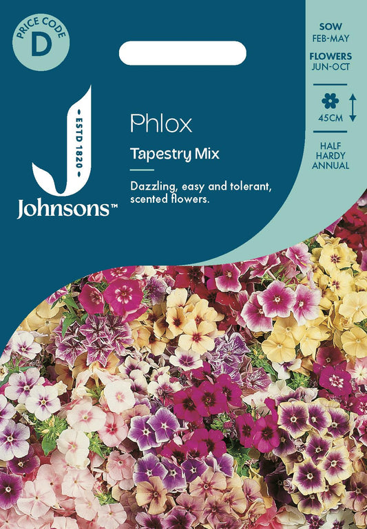 Johnsons - Phlox Tapestry Mix - 175 Seeds