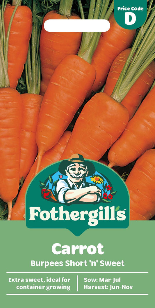 Fothergills Carrot Burpees Short 'N' Sweet Seeds