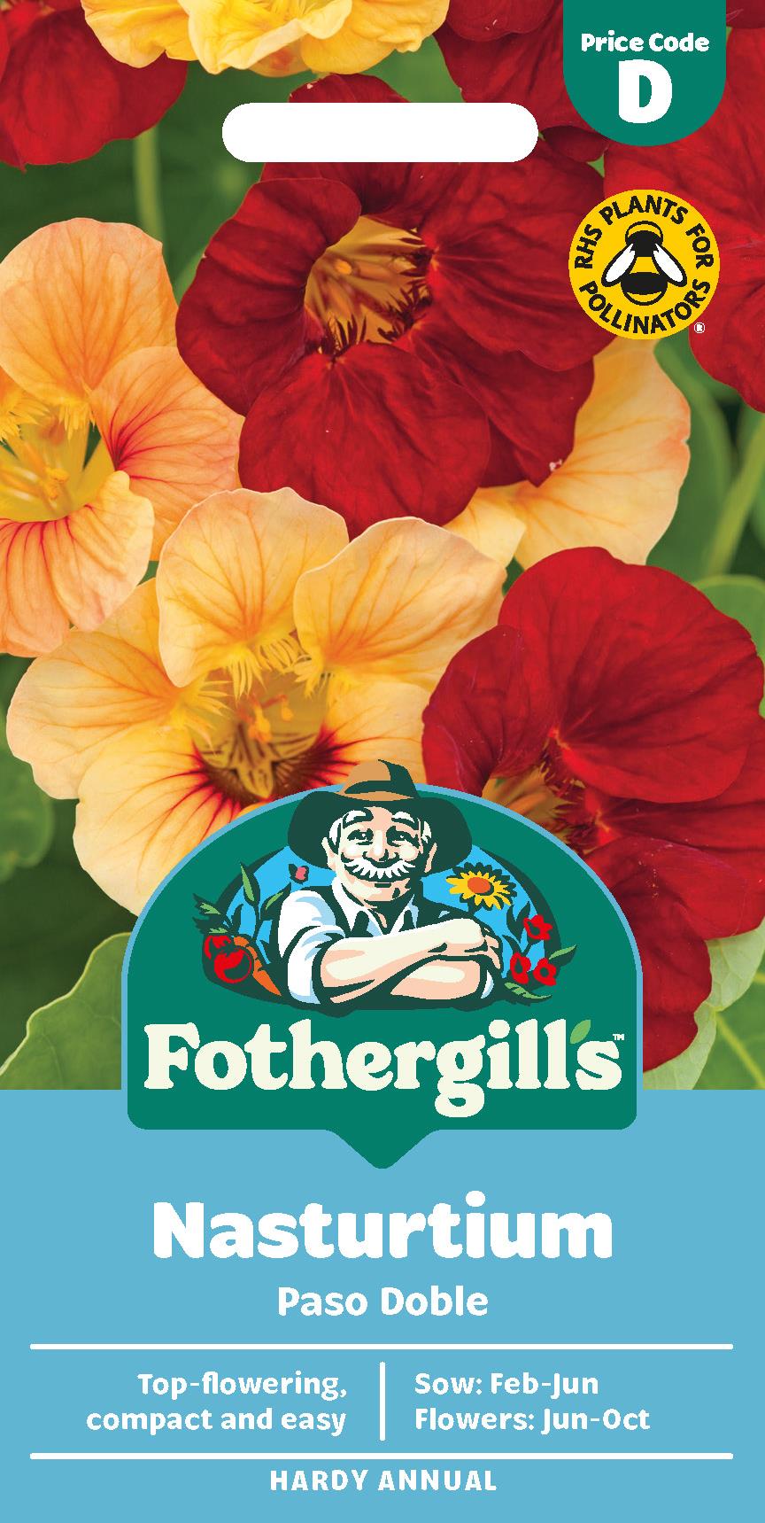 Fothergills Nasturtium Paso Doble Seeds