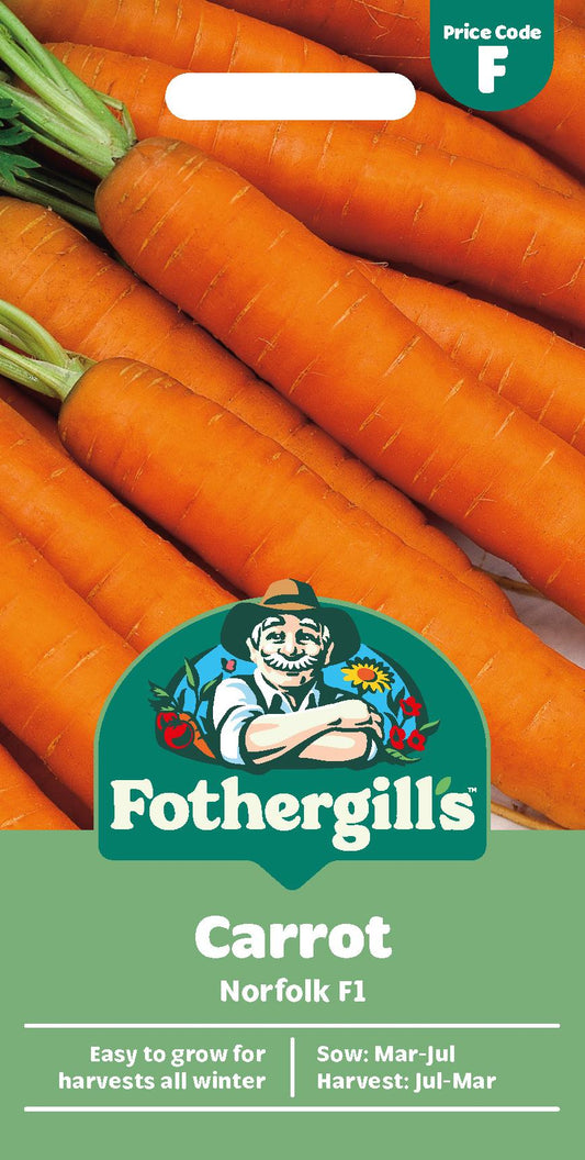 Fothergills Carrot Norfolk F1 Seeds