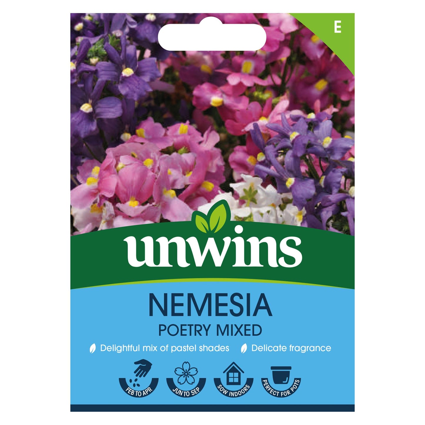 Unwins Flower Nemesia Poetry Mixed - 20 Seeds