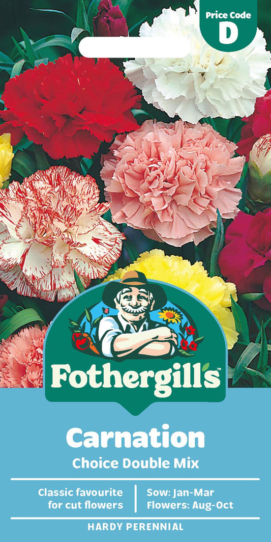 Fothergills Carnation Choice Double Mix Seeds