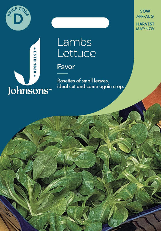 Johnsons - Lambs Lettuce Favor - 350 Seeds