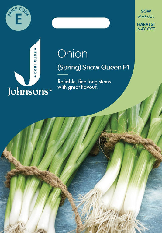 Johnsons - Onion (spring) Snow Queen F1 - 200 Seeds