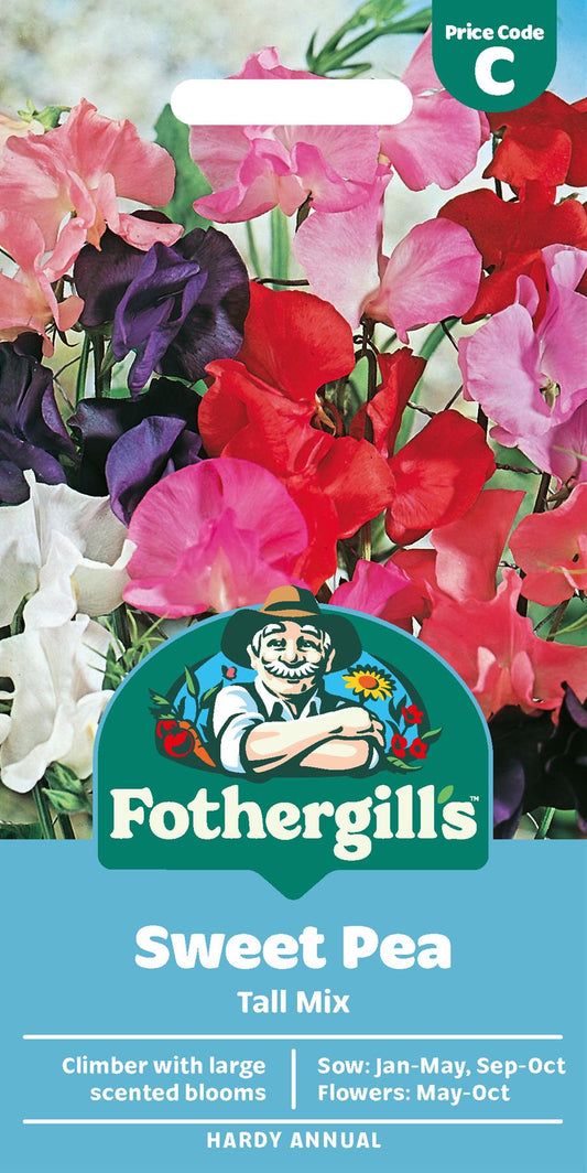 Fothergills Sweet Pea Tall Mix Seeds