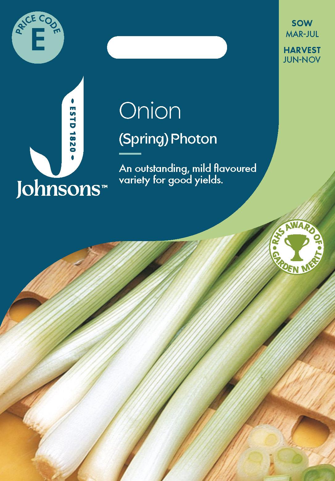 Johnsons - Onion (spring) Photon - 350 Seeds