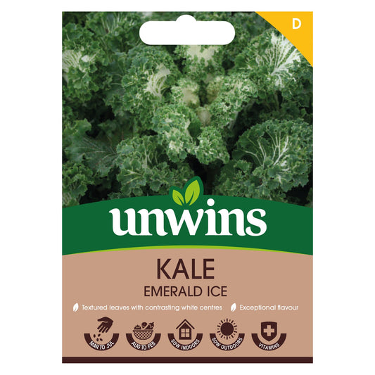 Unwins Vegetable Kale Emerald Ice - 25 Seeds