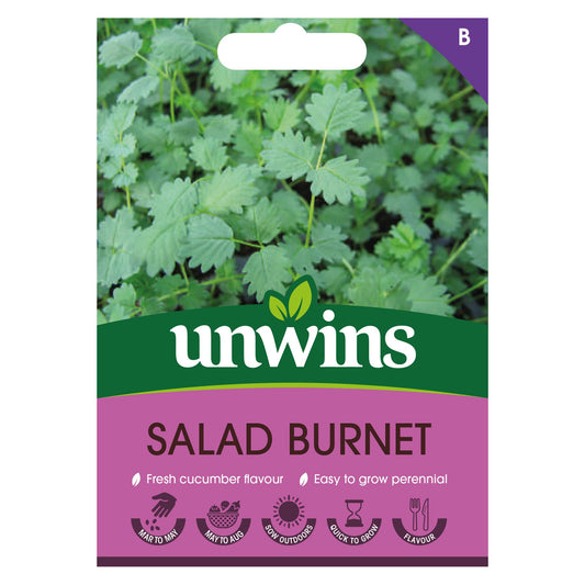 Unwins Herb Salad Burnet Salad Burnet - 300 Seeds