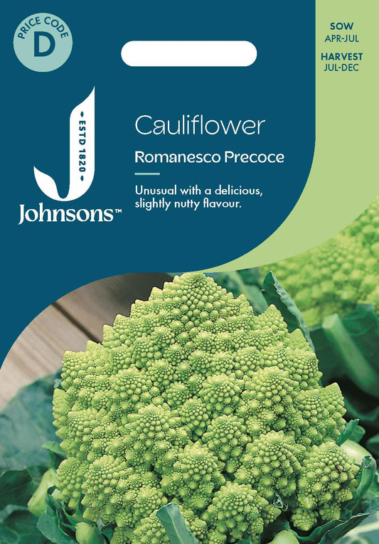 Johnsons - Cauliflower Romanesco Precoce - 200 Seeds