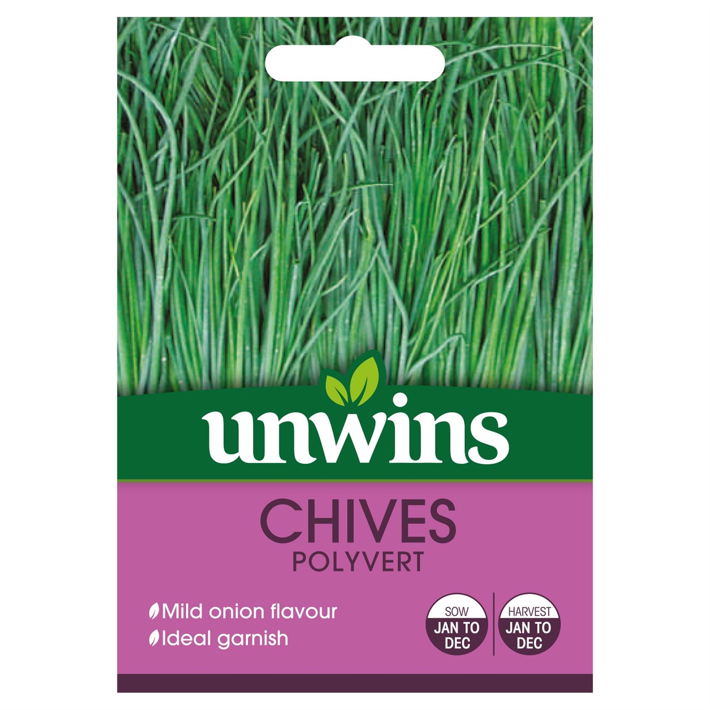 Unwins - Herb - Herb Chives Polyvert Seeds