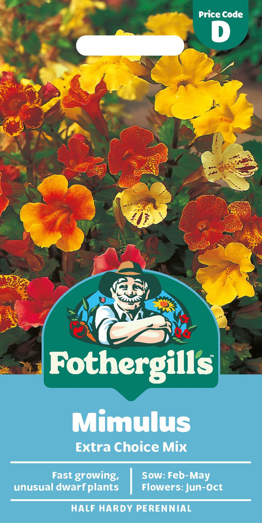 Fothergills Mimulus Extra Choice Mix Seeds