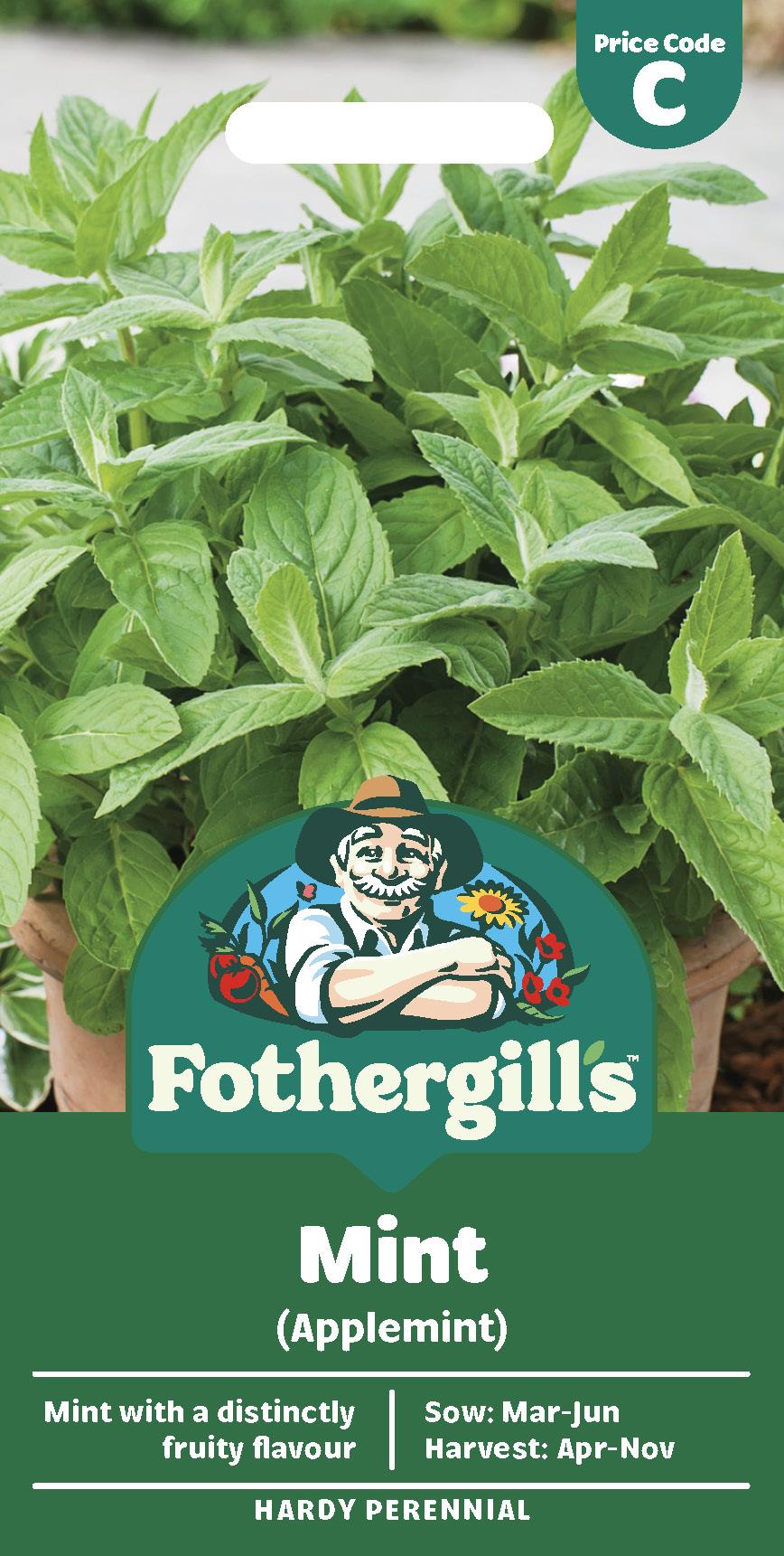 Fothergills Herb Mint Applemint Seeds
