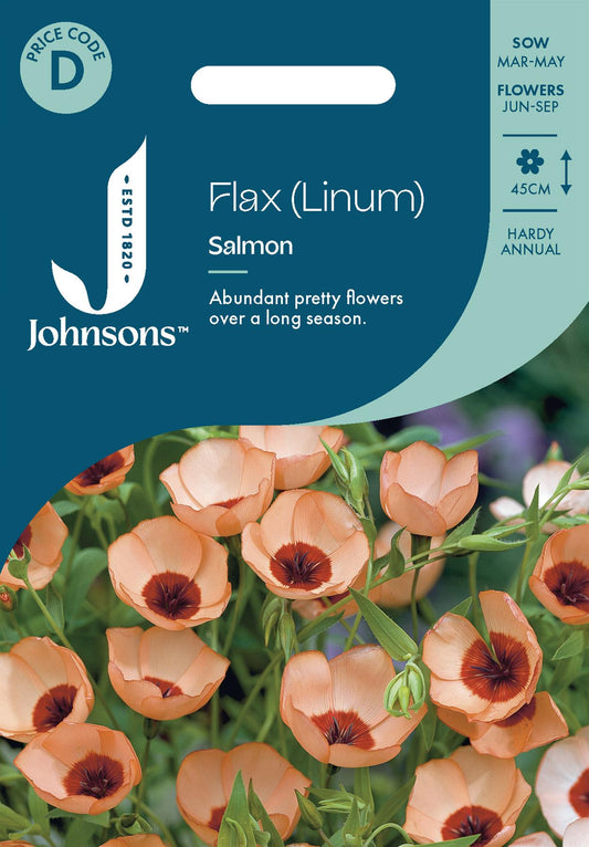 Johnsons - Linum Salmon - 300 Seeds